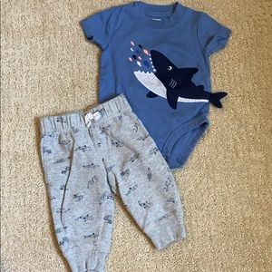 Matching Shark outfit